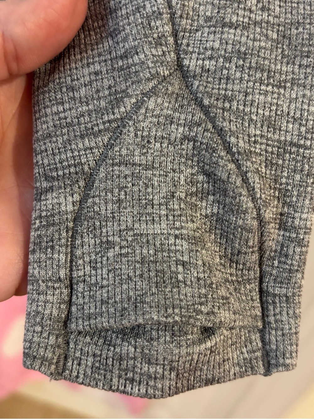 Lululemon Heather Gray Long Sleeve Performance Top - Picture 4 of 4